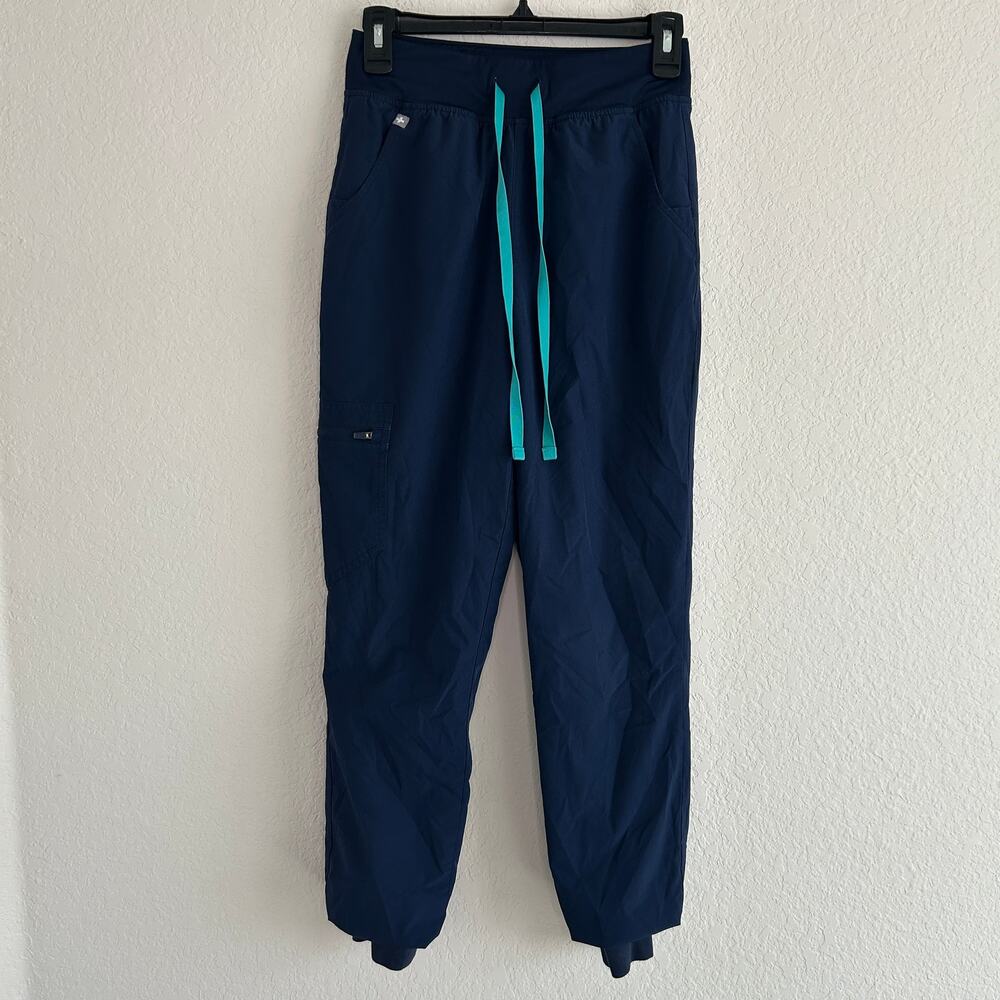 FIGS Zamora FREEx Lined Jogger Scrub Pants Navy Sz XS